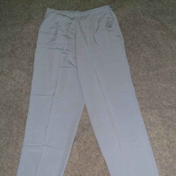 NEW! Brownstone Studio NY light Blue Dress Pants / Slacks - Size 14 - side zip - Picture 1 of 7